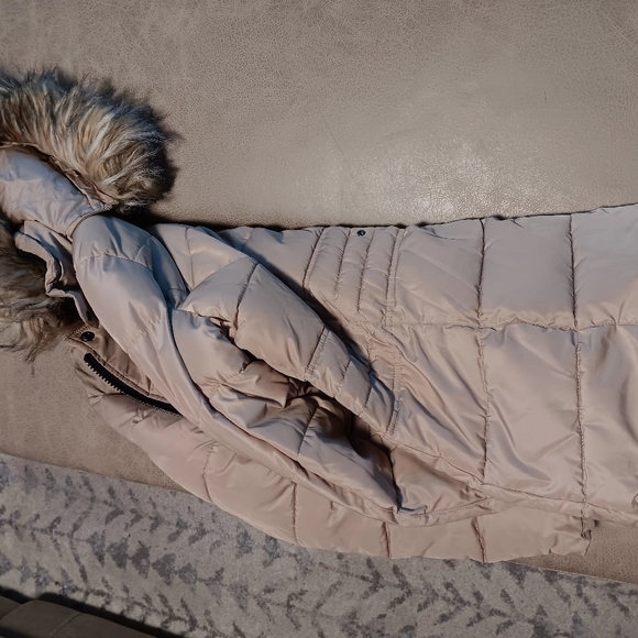 Womens Steve madden down coat with hood medium beige - Picture 6 of 6